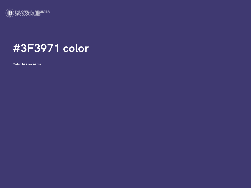 #3F3971 color image