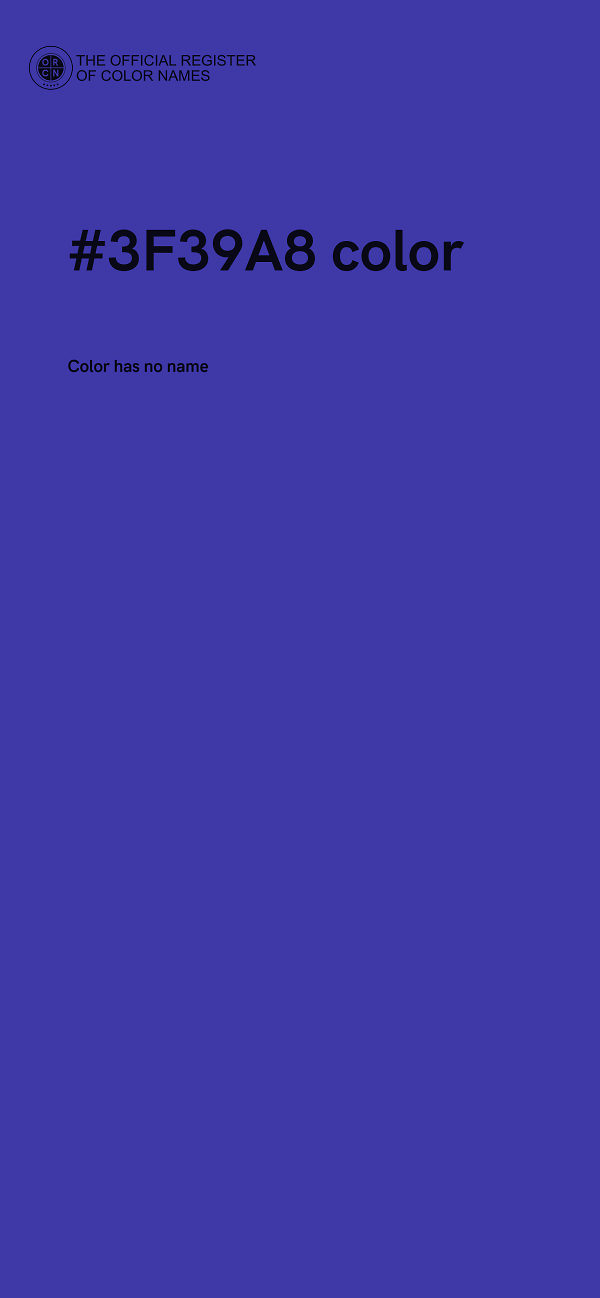 #3F39A8 color image