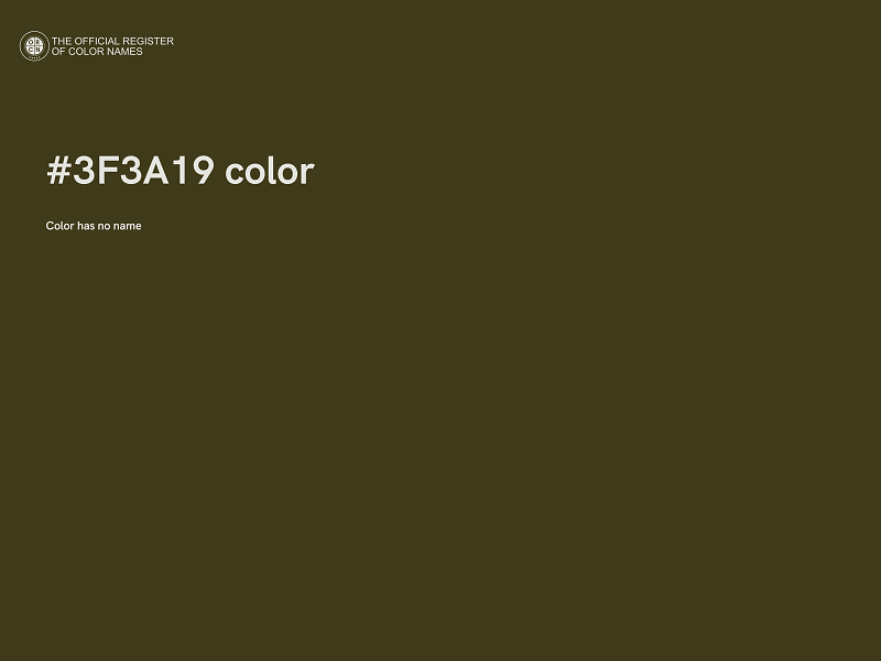 #3F3A19 color image