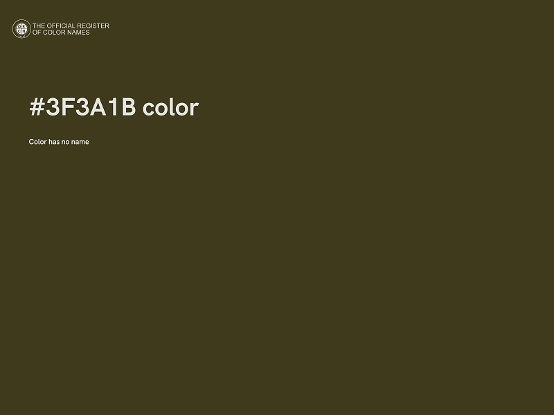 #3F3A1B color image