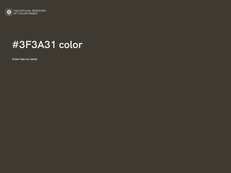 #3F3A31 color image