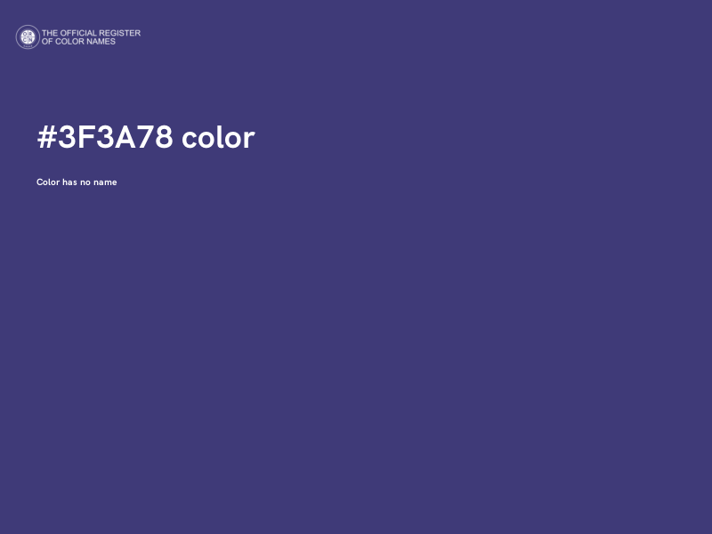 #3F3A78 color image