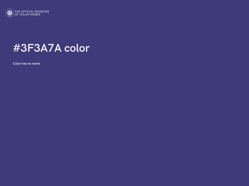 #3F3A7A color image