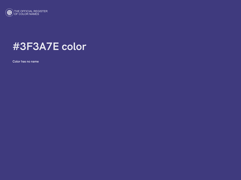 #3F3A7E color image