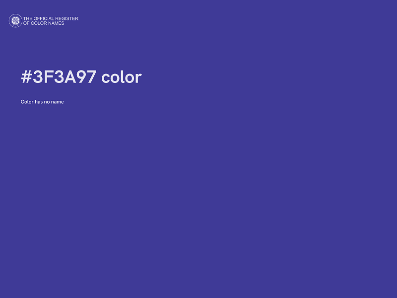 #3F3A97 color image