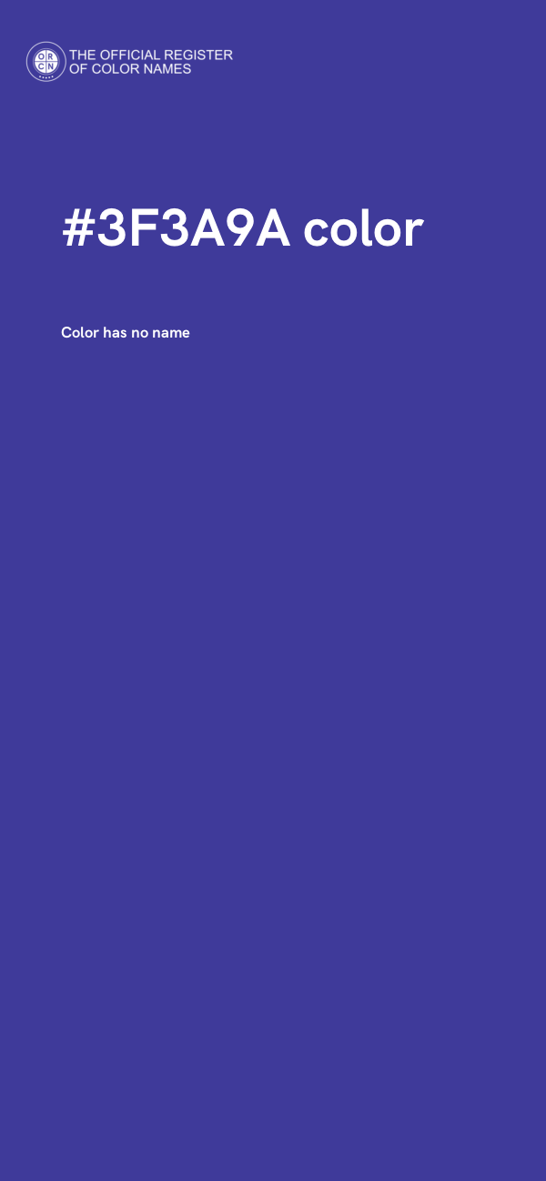 #3F3A9A color image