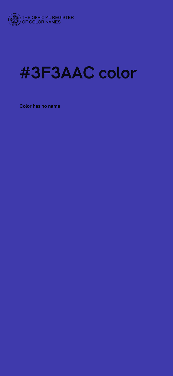 #3F3AAC color image