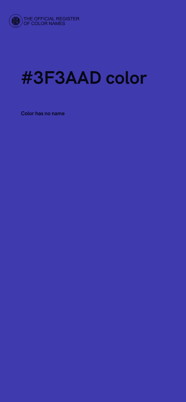 #3F3AAD color image