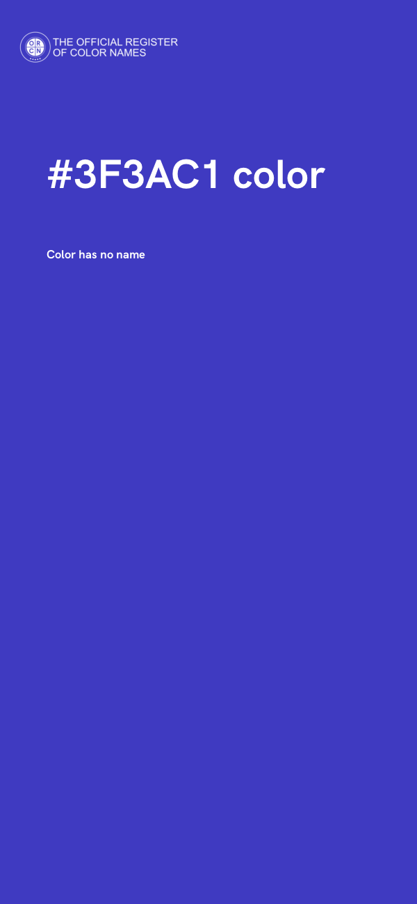 #3F3AC1 color image