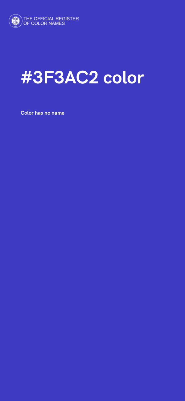 #3F3AC2 color image
