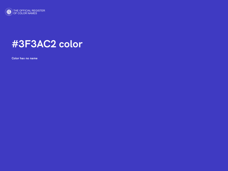 #3F3AC2 color image