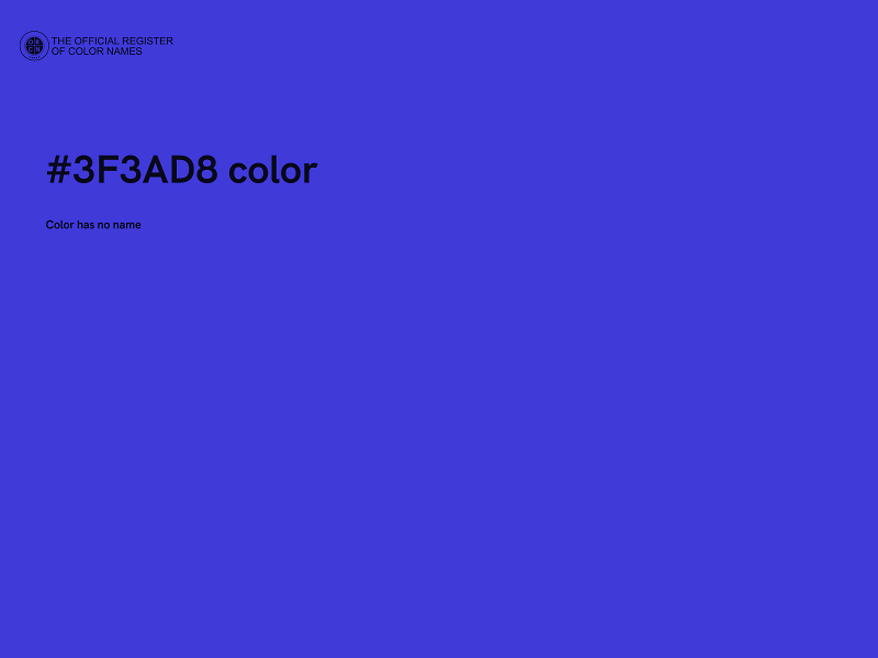 #3F3AD8 color image