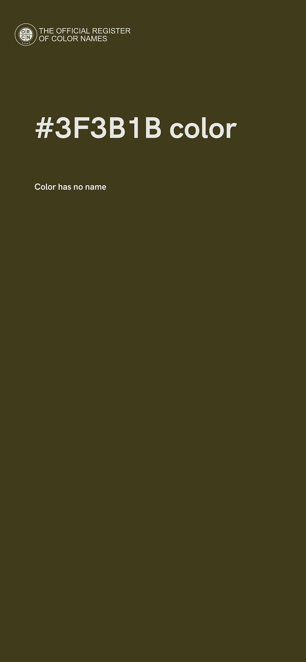 #3F3B1B color image