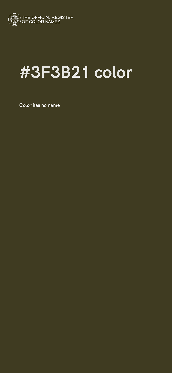 #3F3B21 color image