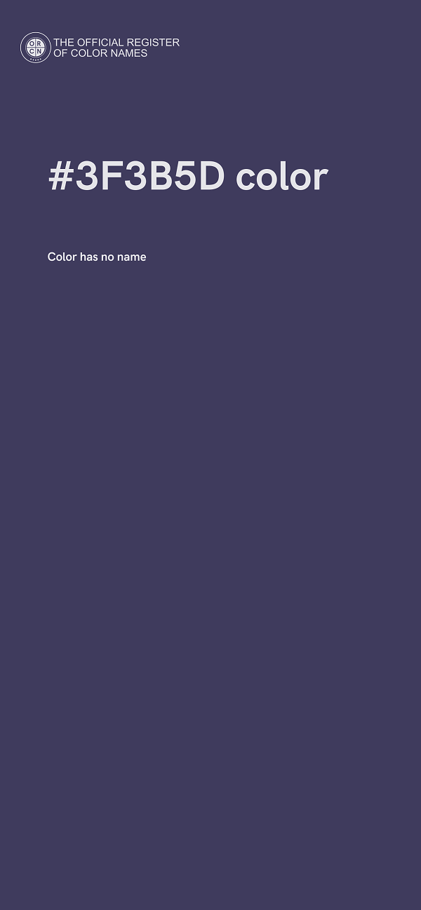 #3F3B5D color image