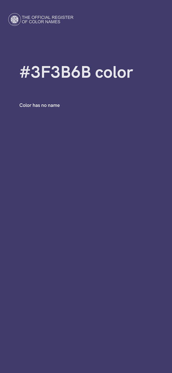 #3F3B6B color image