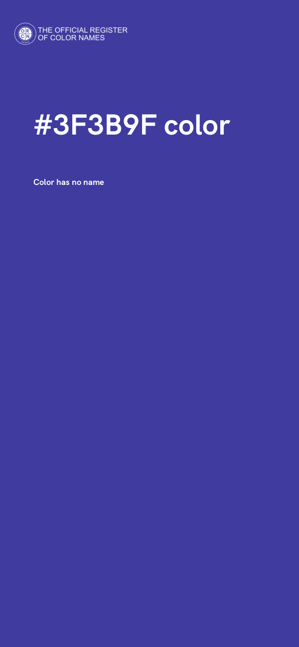 #3F3B9F color image