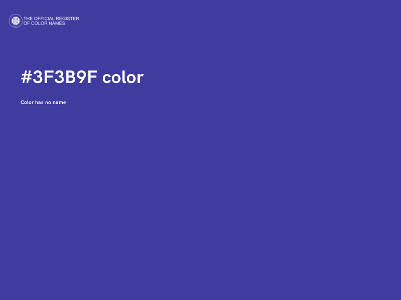 #3F3B9F color image