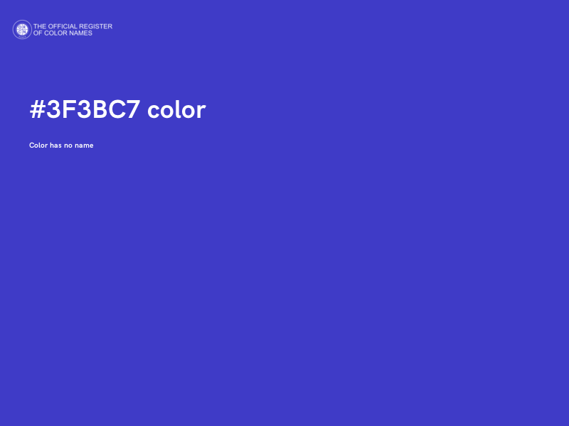 #3F3BC7 color image