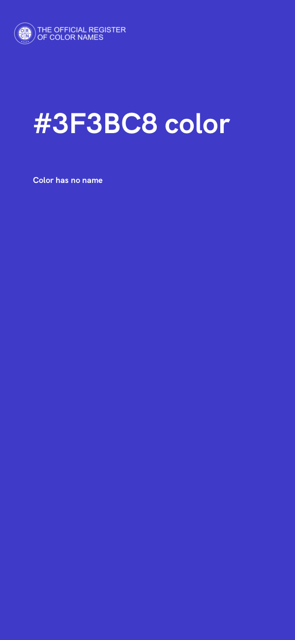 #3F3BC8 color image