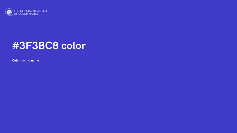 #3F3BC8 color image