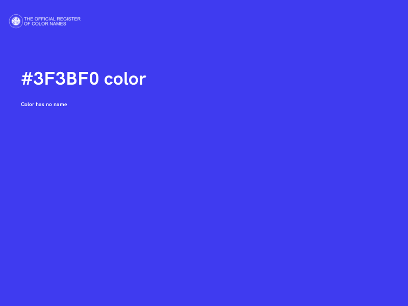 #3F3BF0 color image