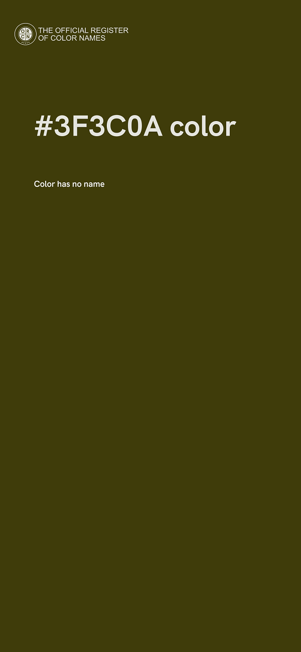 #3F3C0A color image