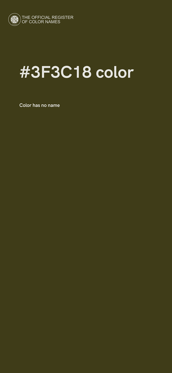 #3F3C18 color image