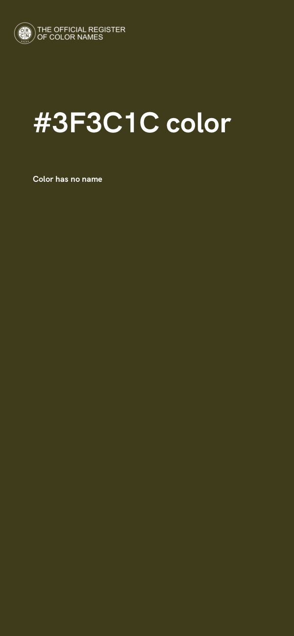 #3F3C1C color image