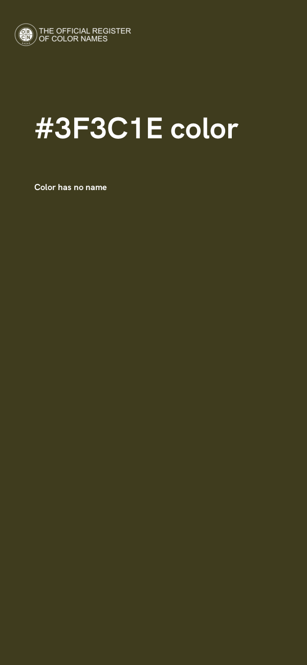 #3F3C1E color image