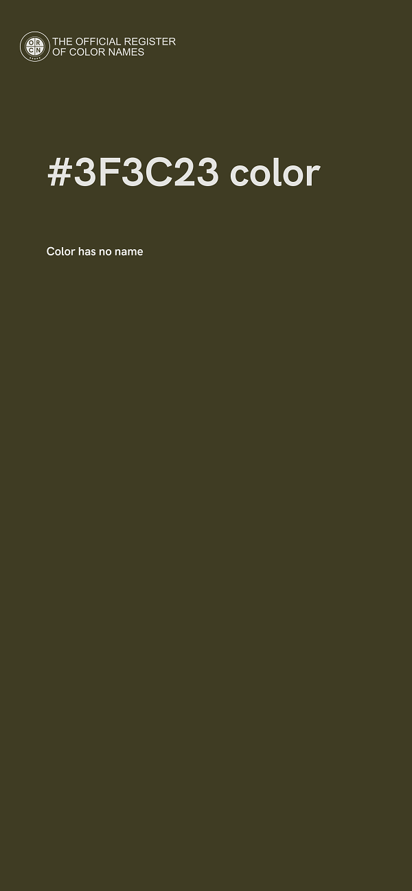 #3F3C23 color image