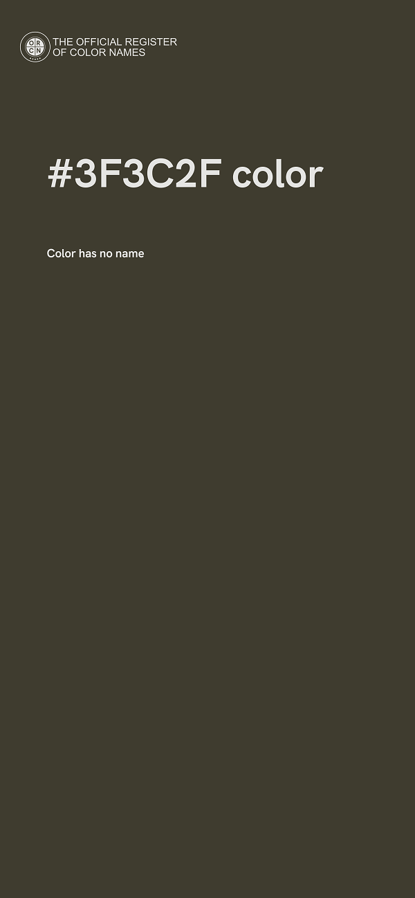 #3F3C2F color image