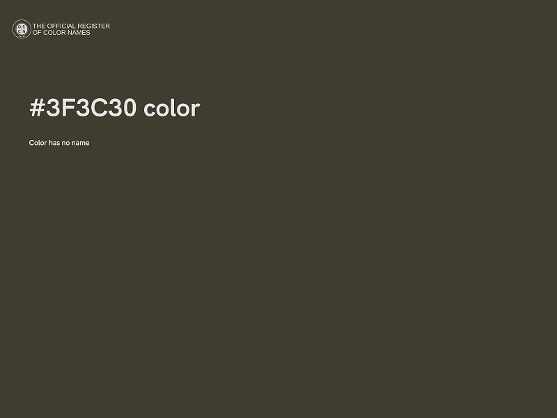 #3F3C30 color image