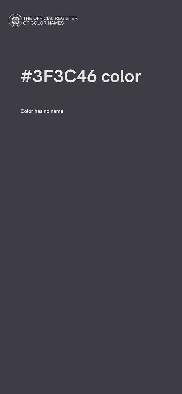 #3F3C46 color image