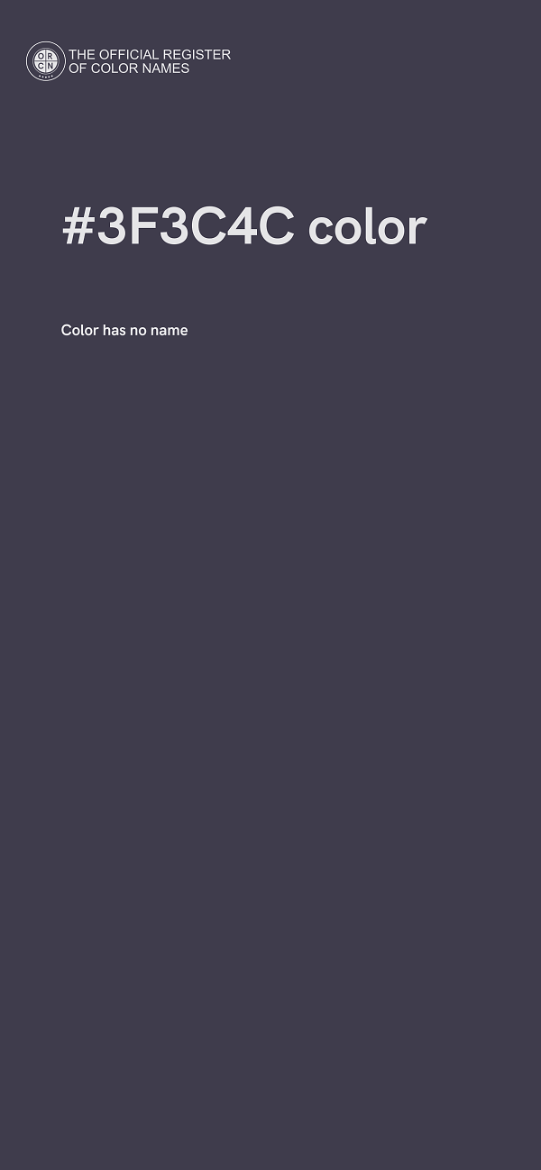 #3F3C4C color image