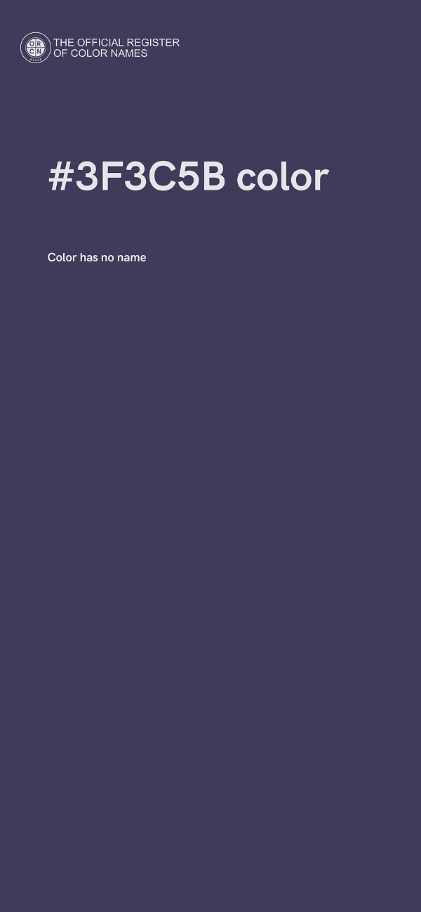 #3F3C5B color image