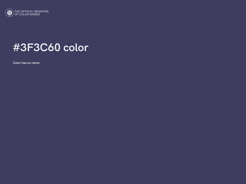 #3F3C60 color image