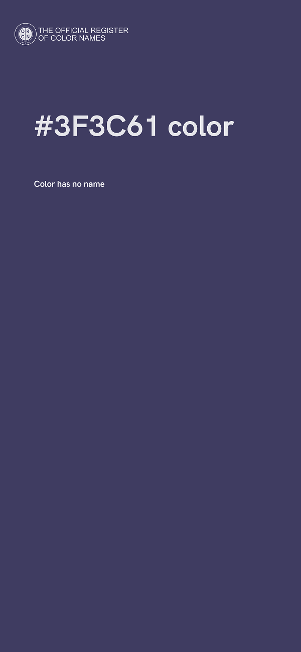 #3F3C61 color image