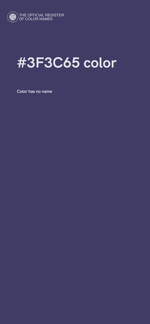 #3F3C65 color image