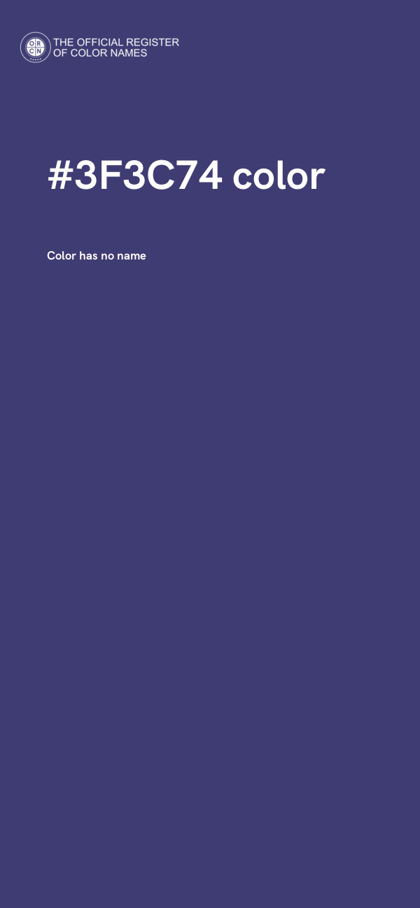 #3F3C74 color image