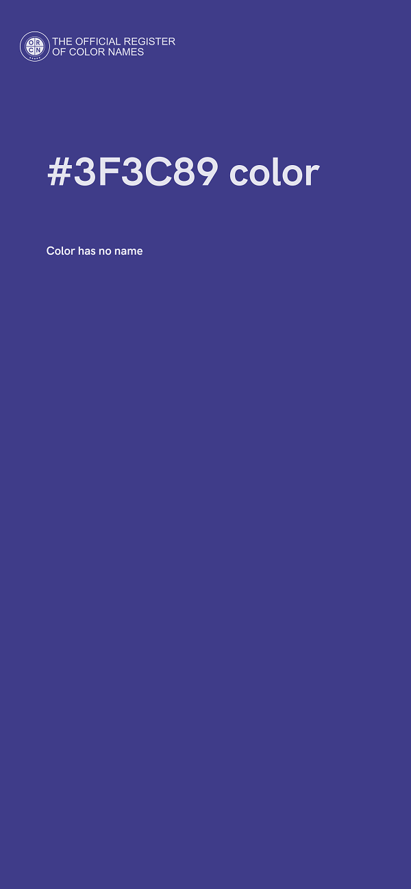#3F3C89 color image