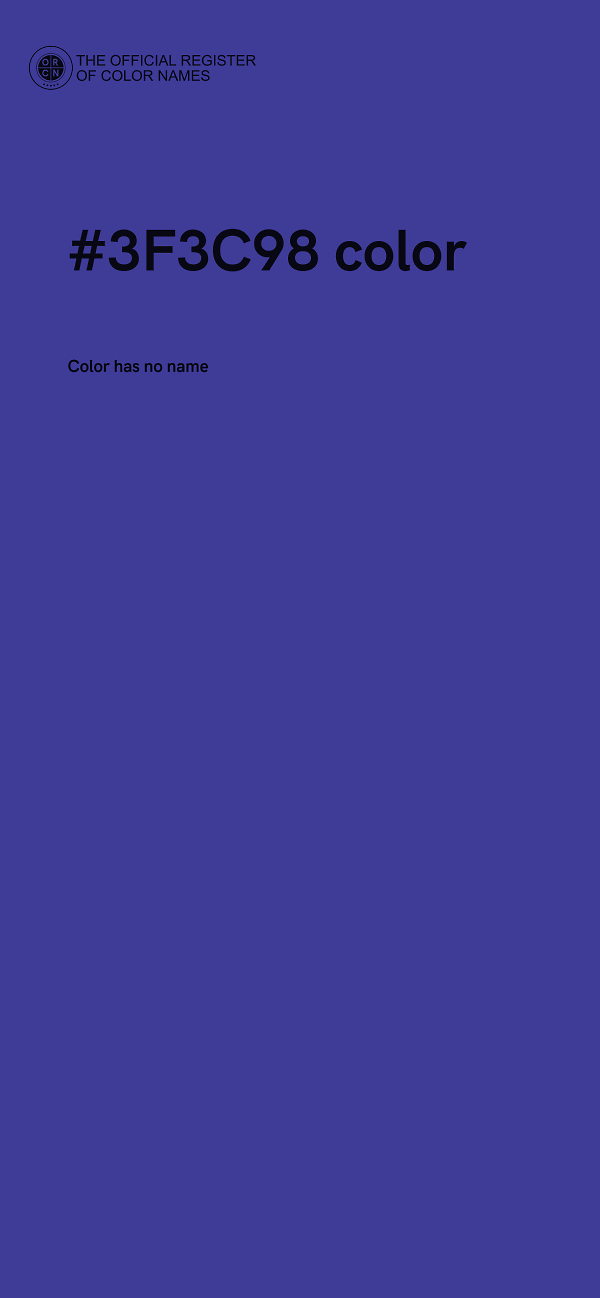 #3F3C98 color image