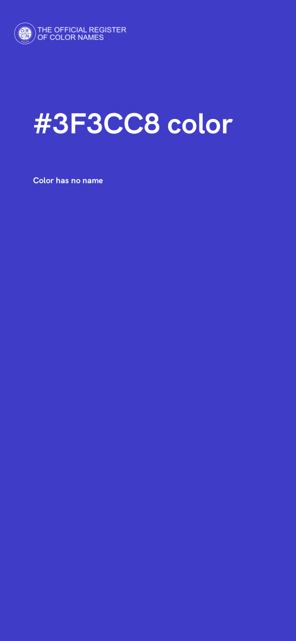 #3F3CC8 color image