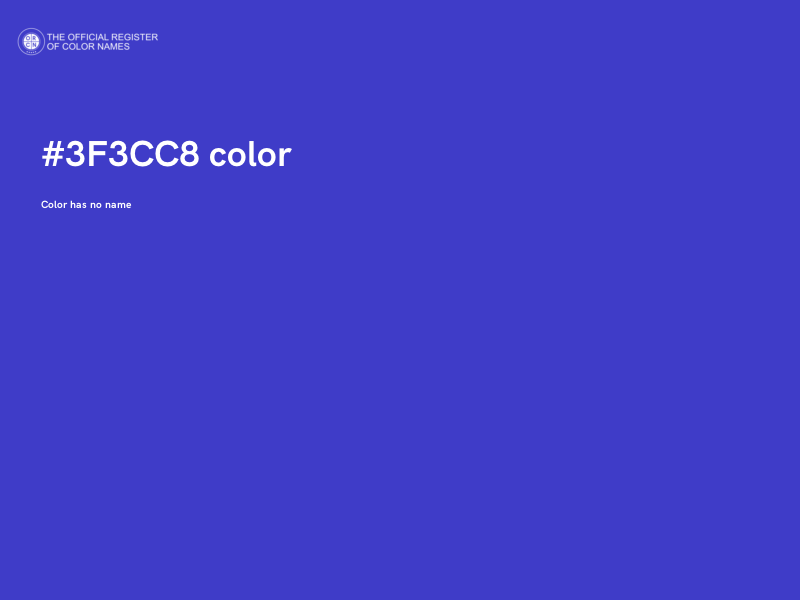 #3F3CC8 color image