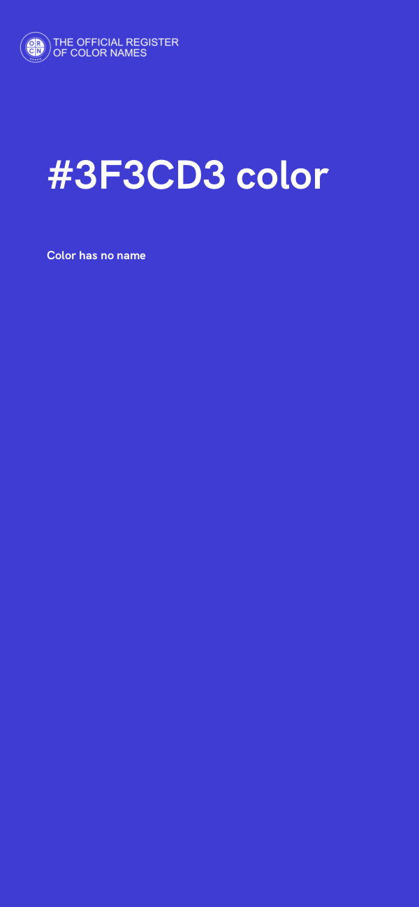 #3F3CD3 color image