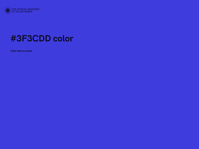 #3F3CDD color image