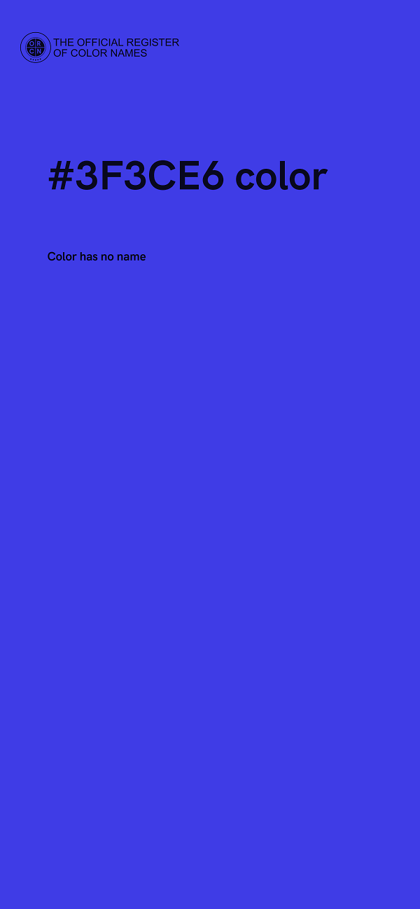 #3F3CE6 color image
