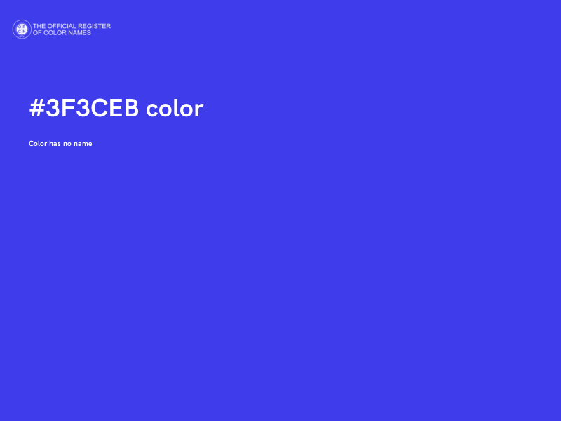 #3F3CEB color image