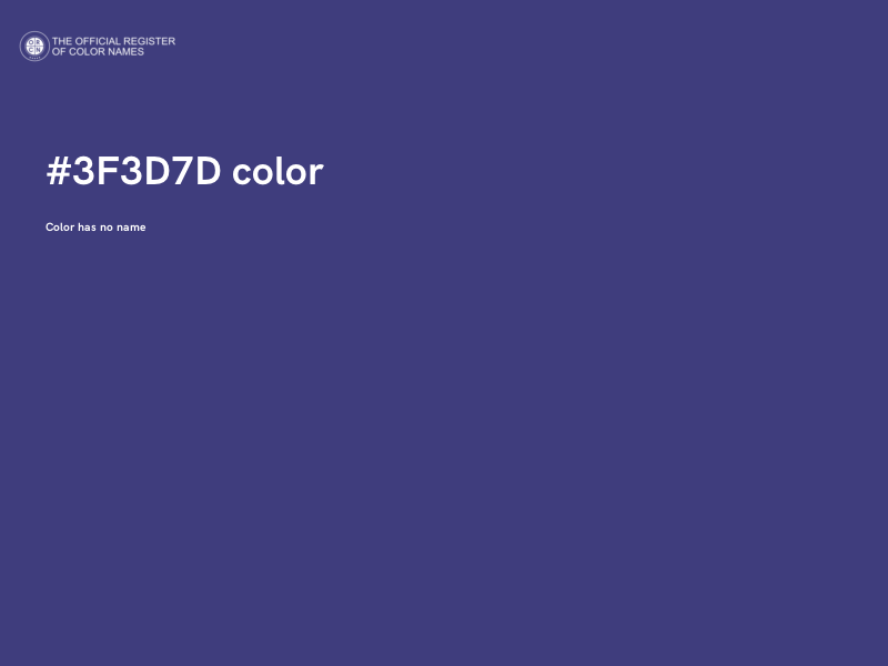 #3F3D7D color image