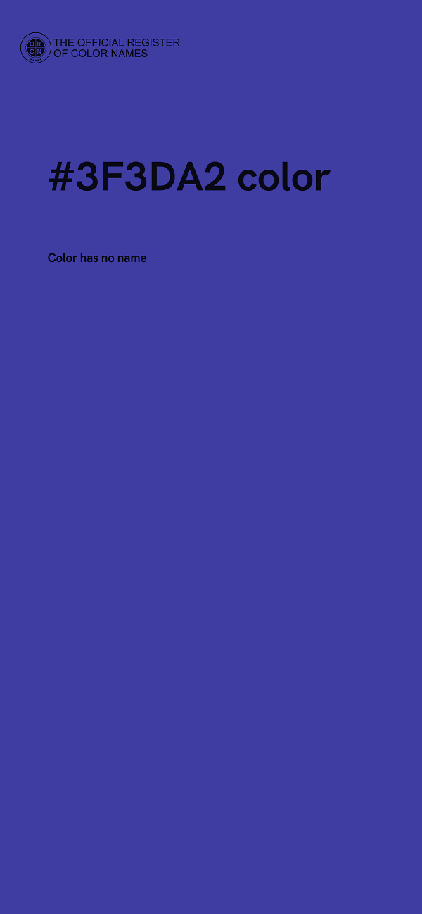 #3F3DA2 color image